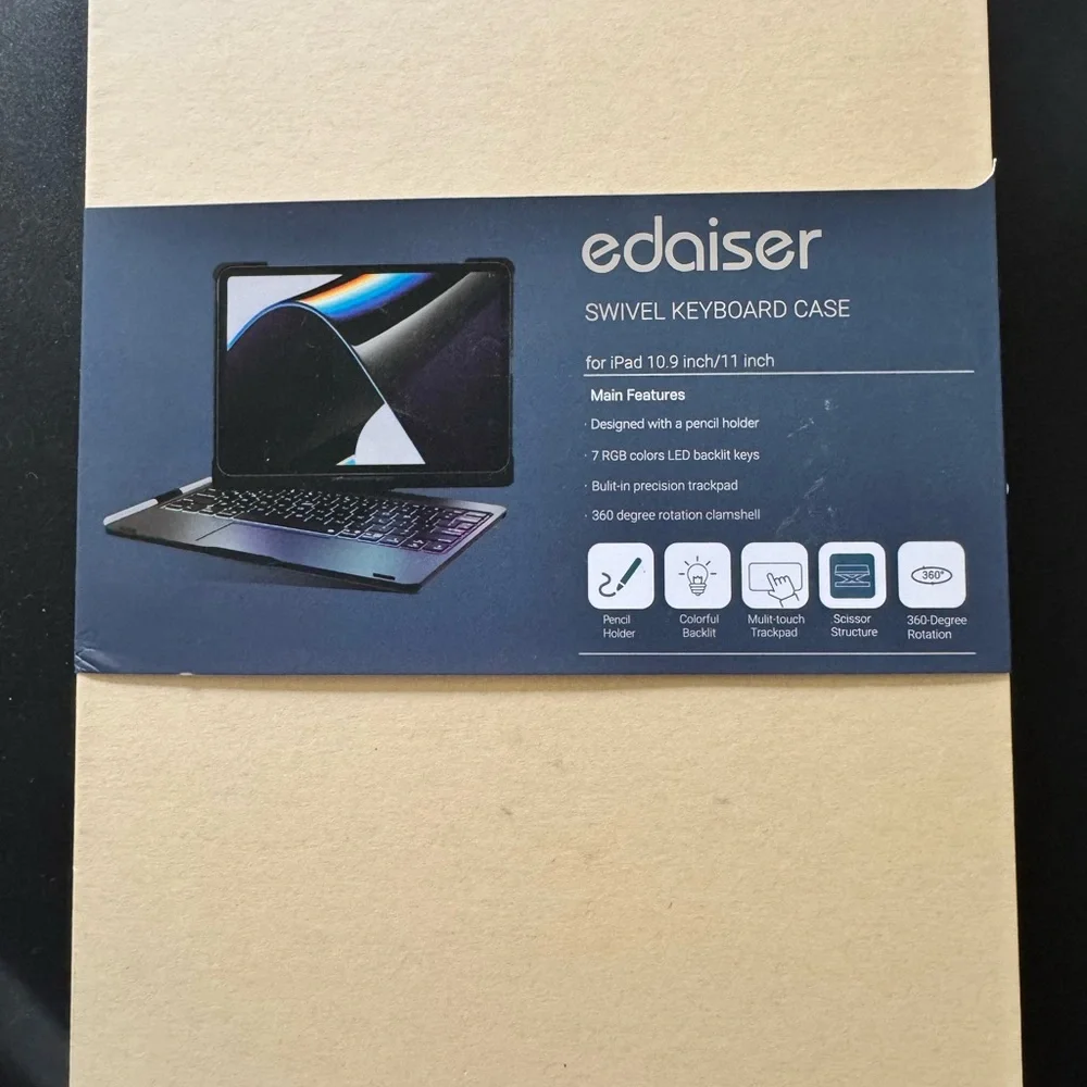 Swivel Keyboard Case for Apple iPad Air